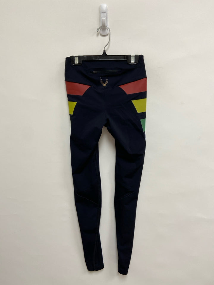 Size XS Black Multi Color Athletic Leggings