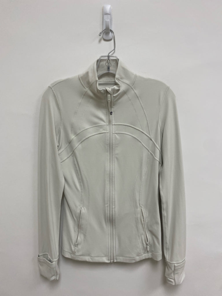 Lululemon Size 8 Cream Zip Down Athletic Jacket