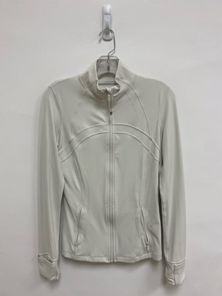 Lululemon Size 8 Cream Zip Down Athletic Jacket