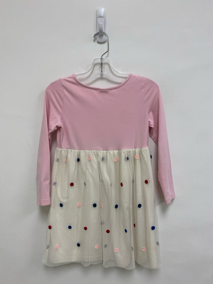 hanna Andersson SIZE 6/7 Pink/Cream Multi Color Polka Dot Girl&
