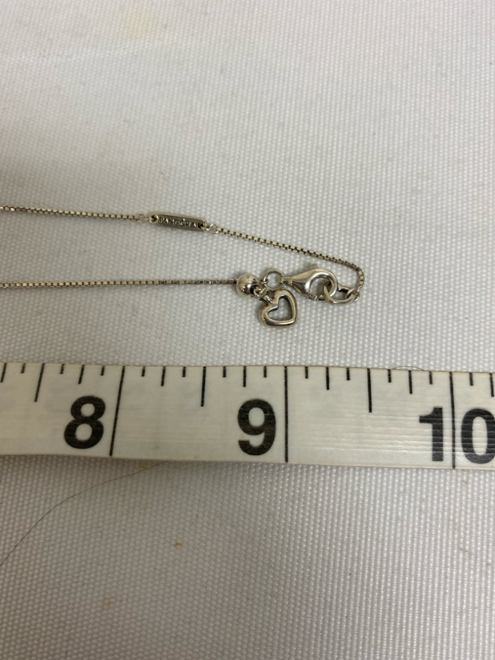 Pandora Multi Color Silver Jeweled Necklace
