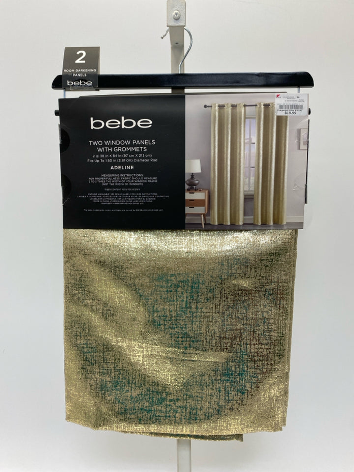 NEW Bebe Gold Curtains