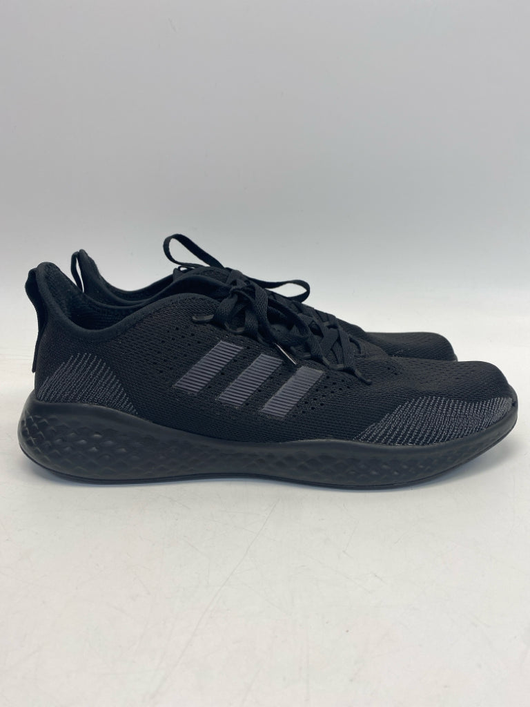 Adidas Size 13 Black Lace-Up Men&