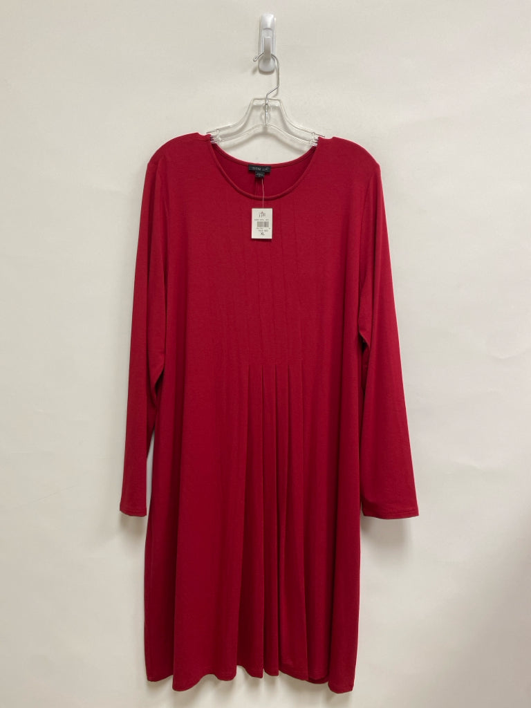 J Jill Size XL Red Long Sleeve Ladies Dress