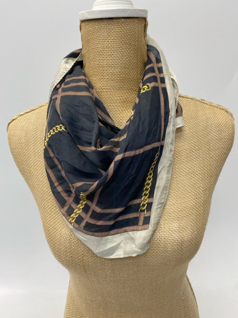 Navy Mauve/Gold Scarf
