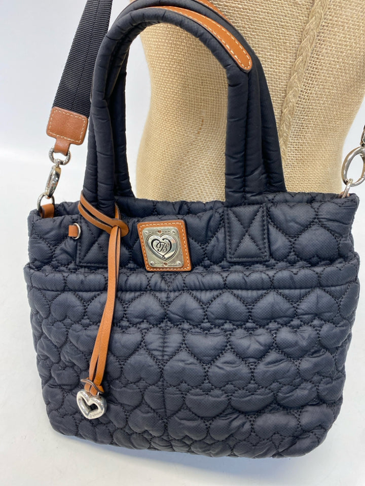 Brighton Black Heart(s) Nylon Crossbody