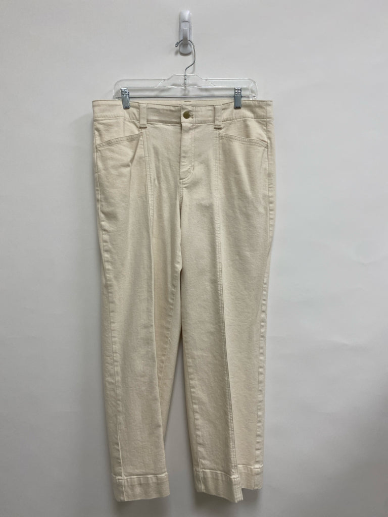 Talbots Size 14P Ivory Petite Jeans