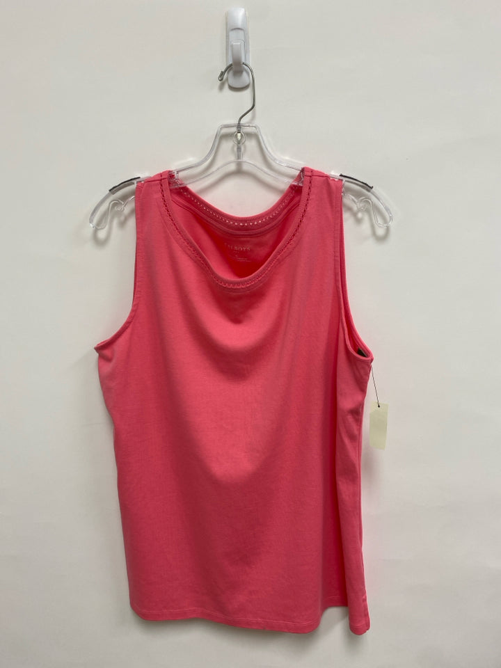 NWT Talbots Size XL Pink Sleeveless Ladies Top
