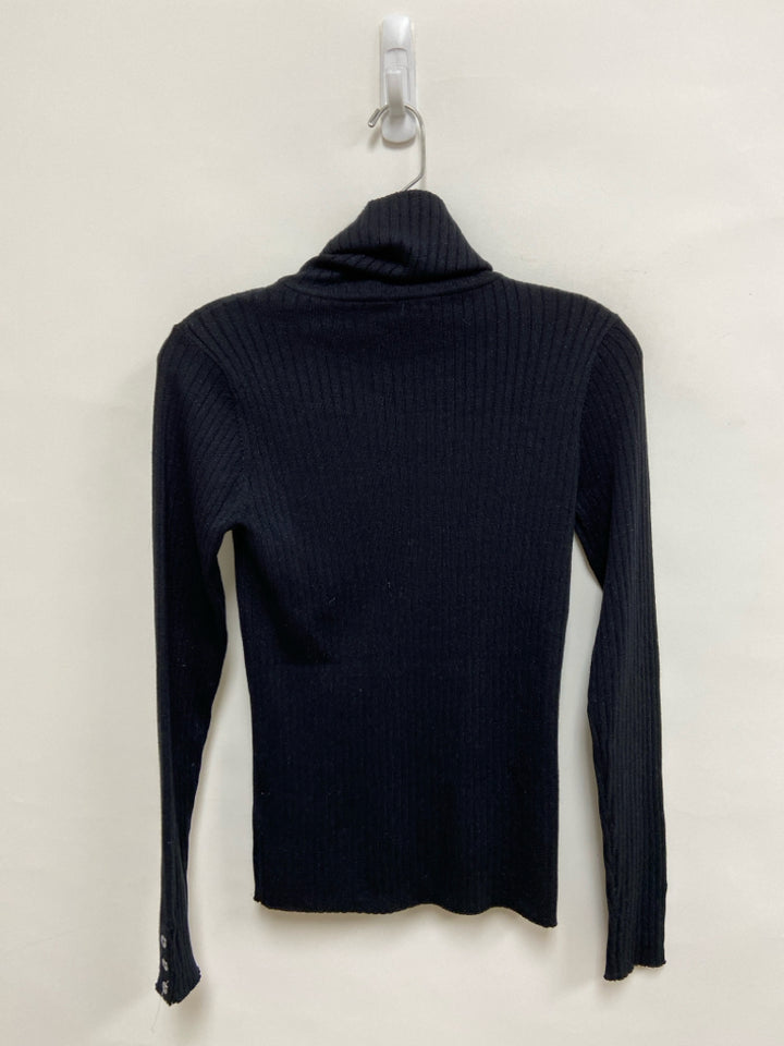 NWT J McLaughlin Size S Black Ribbed Turtleneck Ladies Sweater