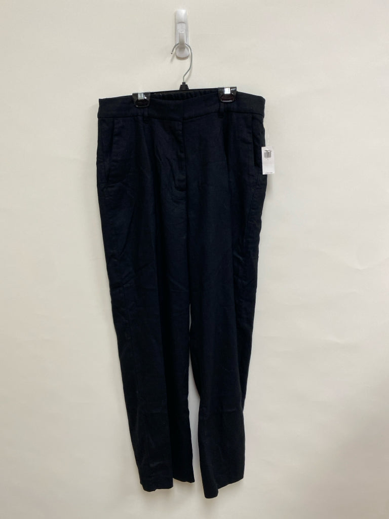 NWT Old Navy Size L Black Linen Blend Ladies Pants