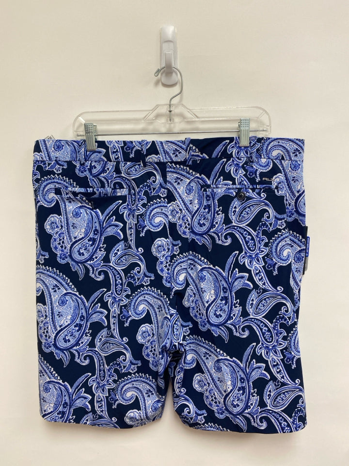 NWT Ralph Lauren Size 38 Navy/Blue White Paisley Men&
