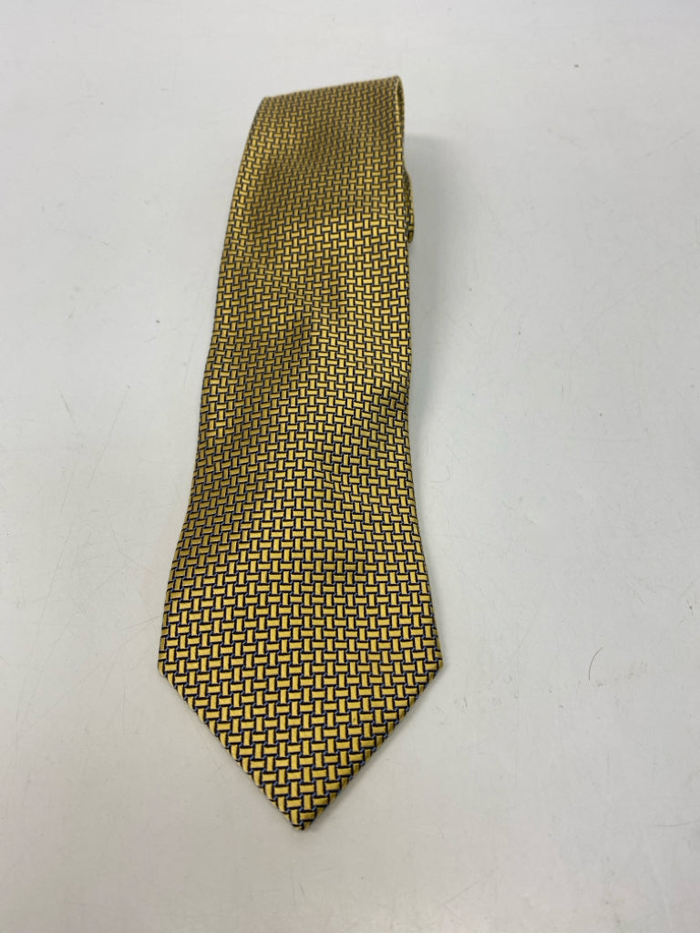 Jos. A Bank Yellow Blue Geometric Silk Men&