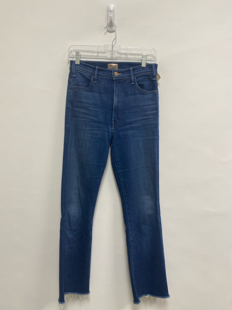 MOTHER Size 26 Blue Denim Fringe Ladies Jeans