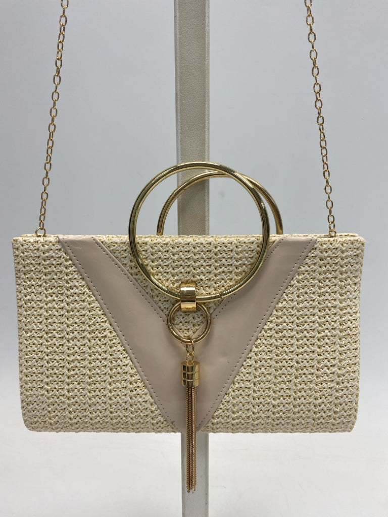 Natural Gold Woven Handbag