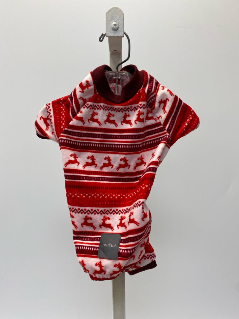 Red Pink Christmas Pet Clothing