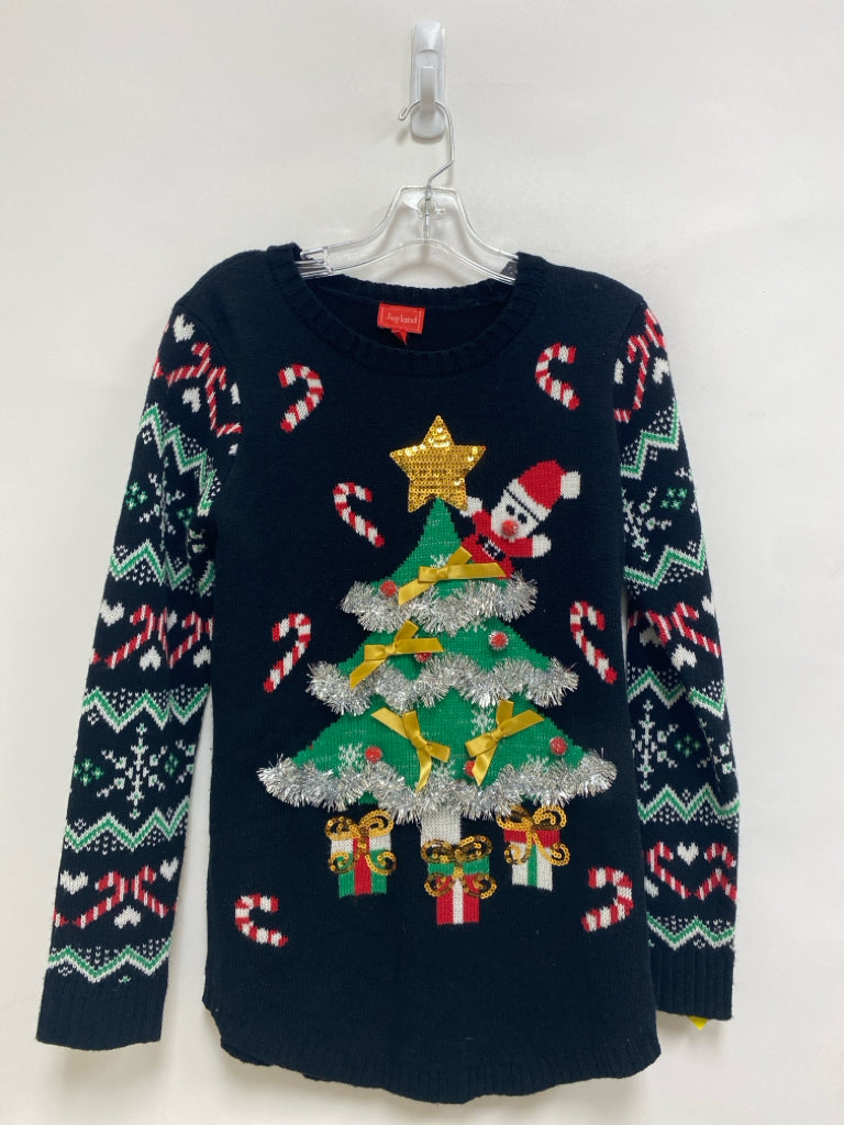 Size M Black Red/Green Christmas Ladies Sweater