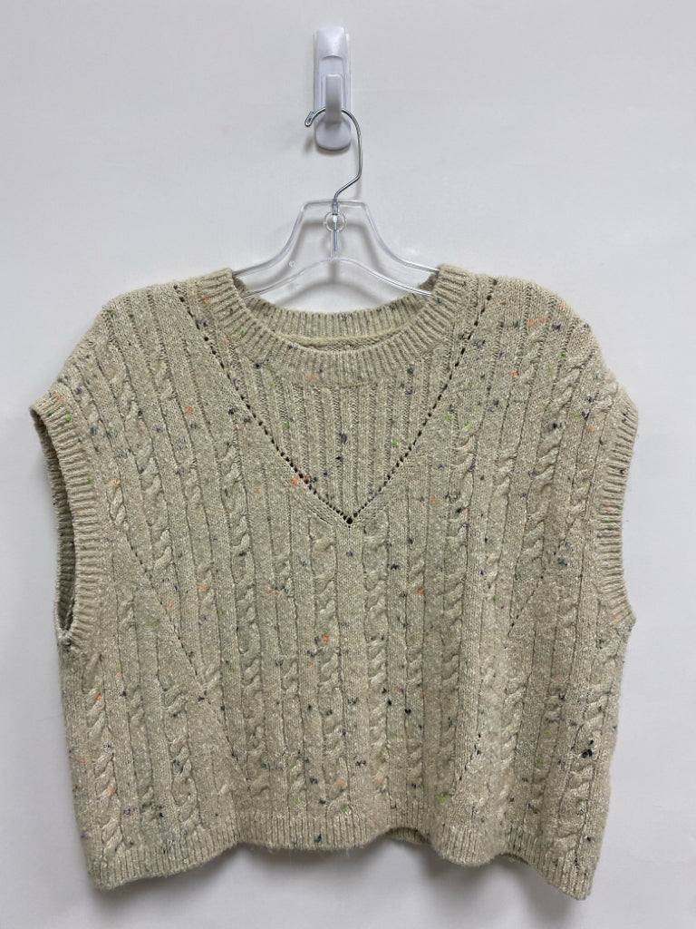 Pilcro Size XS Cream Speckles Ladies Sweater Vest