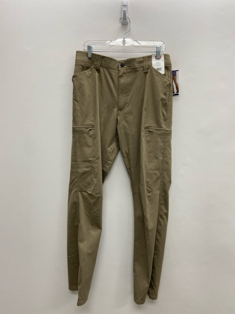 NWT Wrangler Size 34 Khaki Cargo Men&