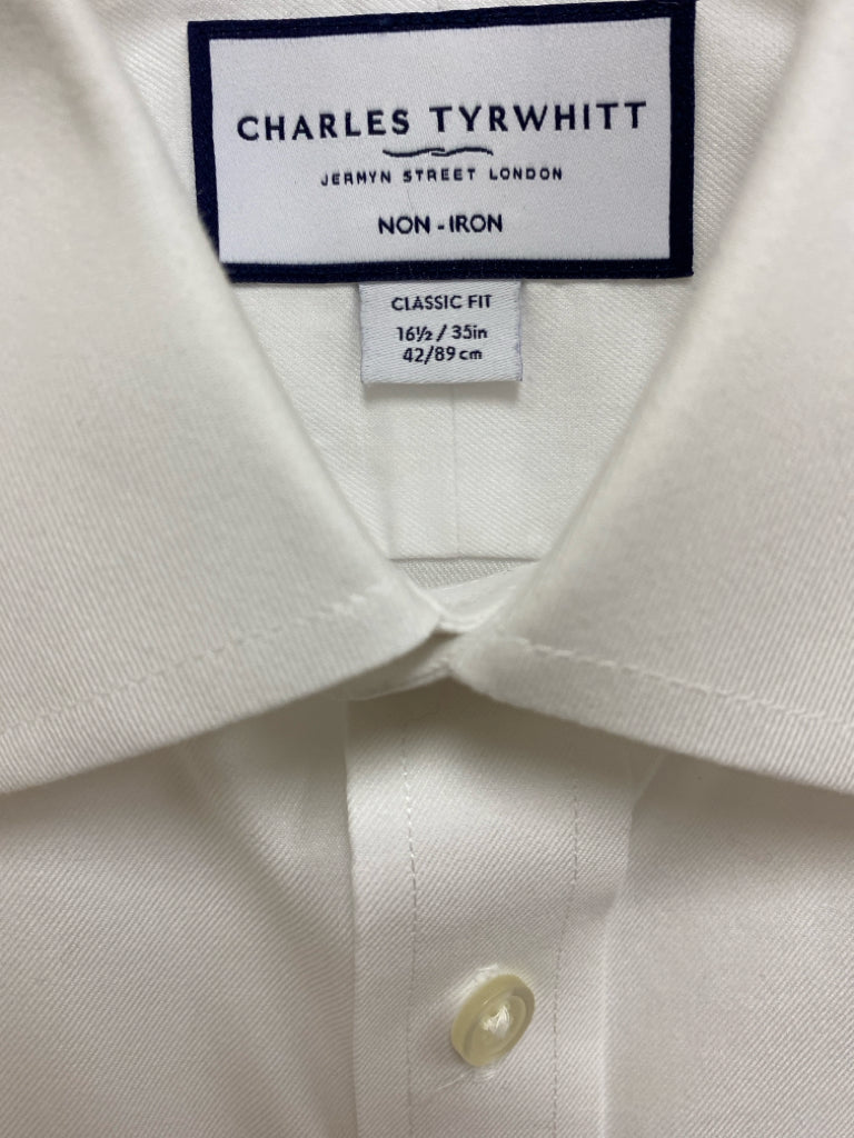 Charles Tyrwhitt Size 16.5 White Button Up Men&