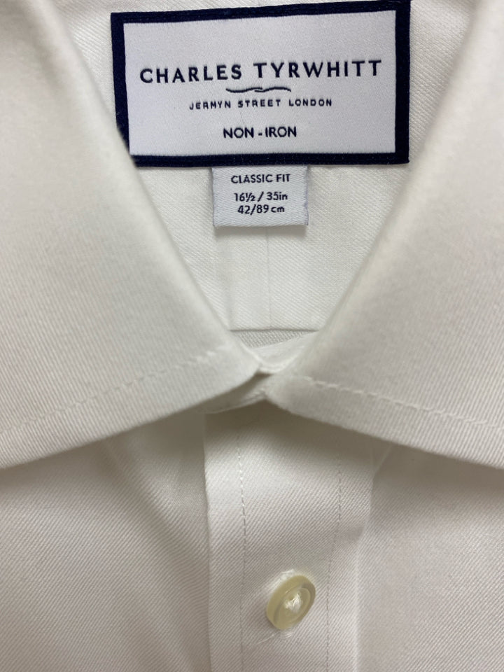 Charles Tyrwhitt Size 16.5 White Button Up Men&