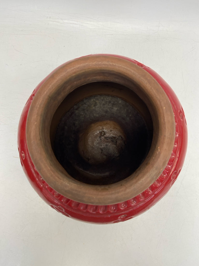 Napa Home and Garden Dark Red Terra Cotta Vase