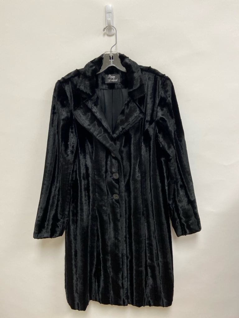 Size 10 Black Faux Fur Ladies Jacket