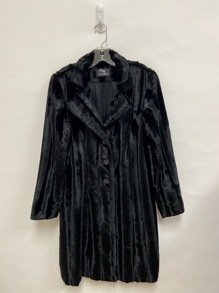 Size 10 Black Faux Fur Ladies Jacket