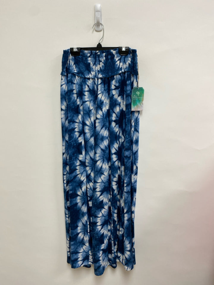 NWT Size S Blue/White Tie Dye Pull-on Ladies Pants