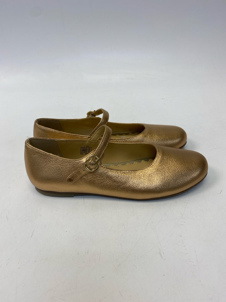 Mini Boden EU Shoe Size 37 US Shoe Size Gold Metallic Flats