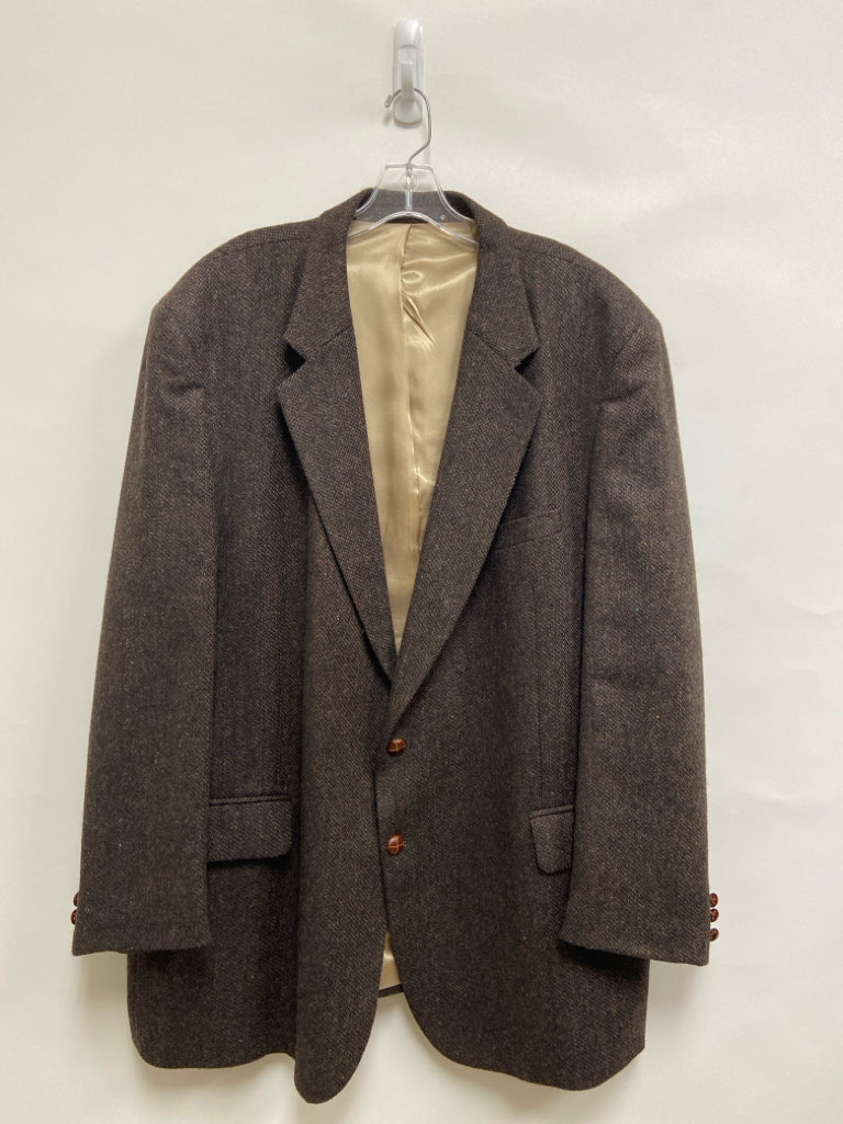 Size 50L Espresso Mottled Wool Men&