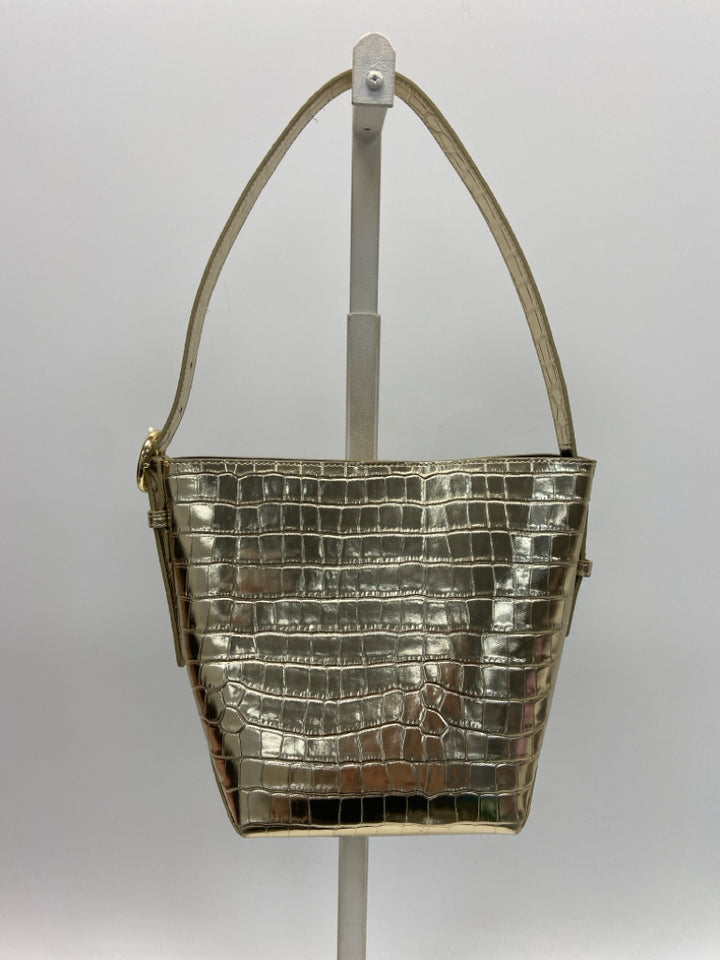 Talbots Gold Embossed Metallic Handbag
