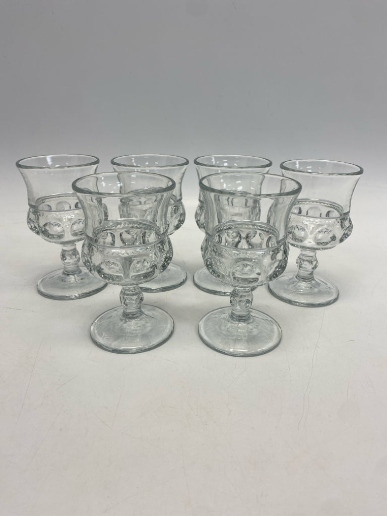 Clear Thumbprint Glassware