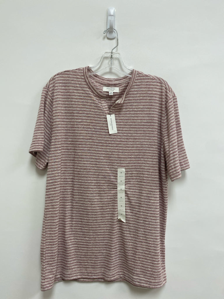 NWT Banana Republic Size M Red White Striped Men&