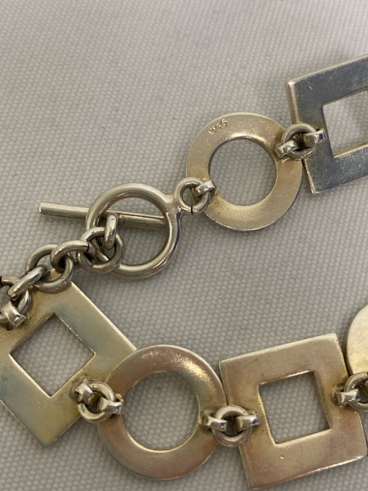 Silver Shapes Bracelet