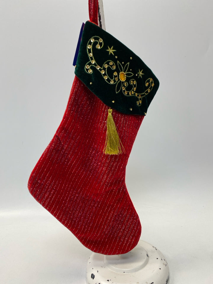 Red Gold Beads Christmas