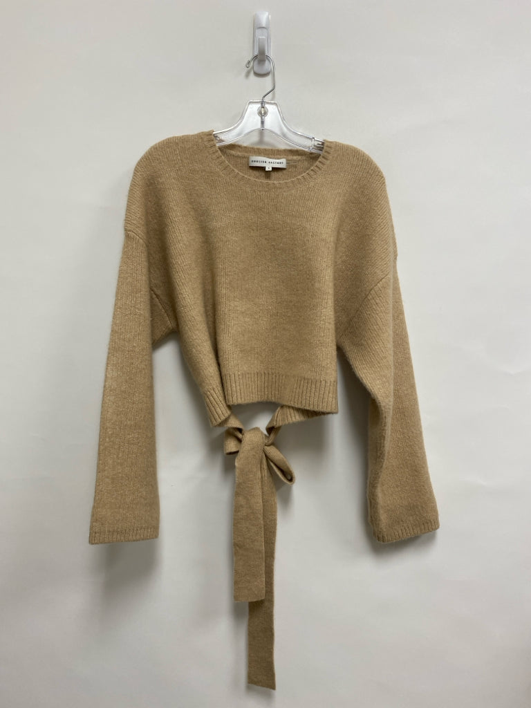 English Factory Size S Camel Ladies Sweater