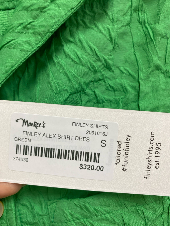 NWT finley Size S Green Texture Ladies Dress