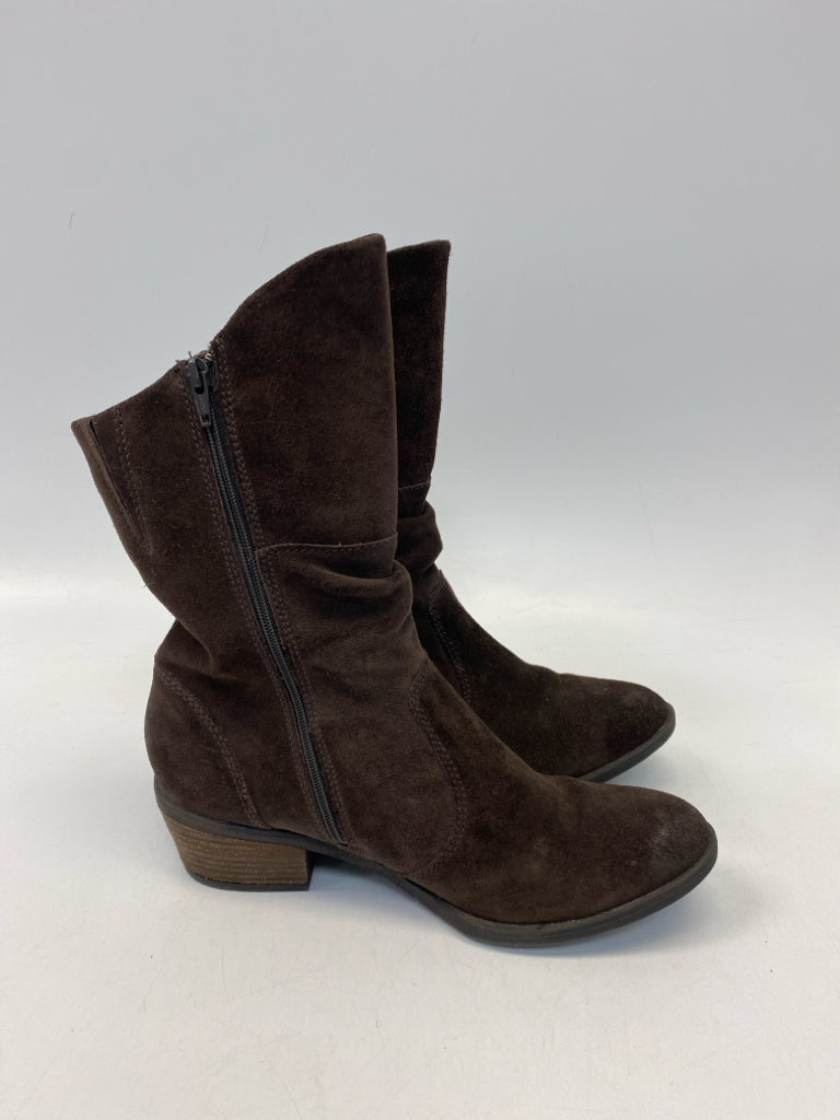 Josef Seibel US Shoe Size 9 Brown Side Zipper Suede Boots