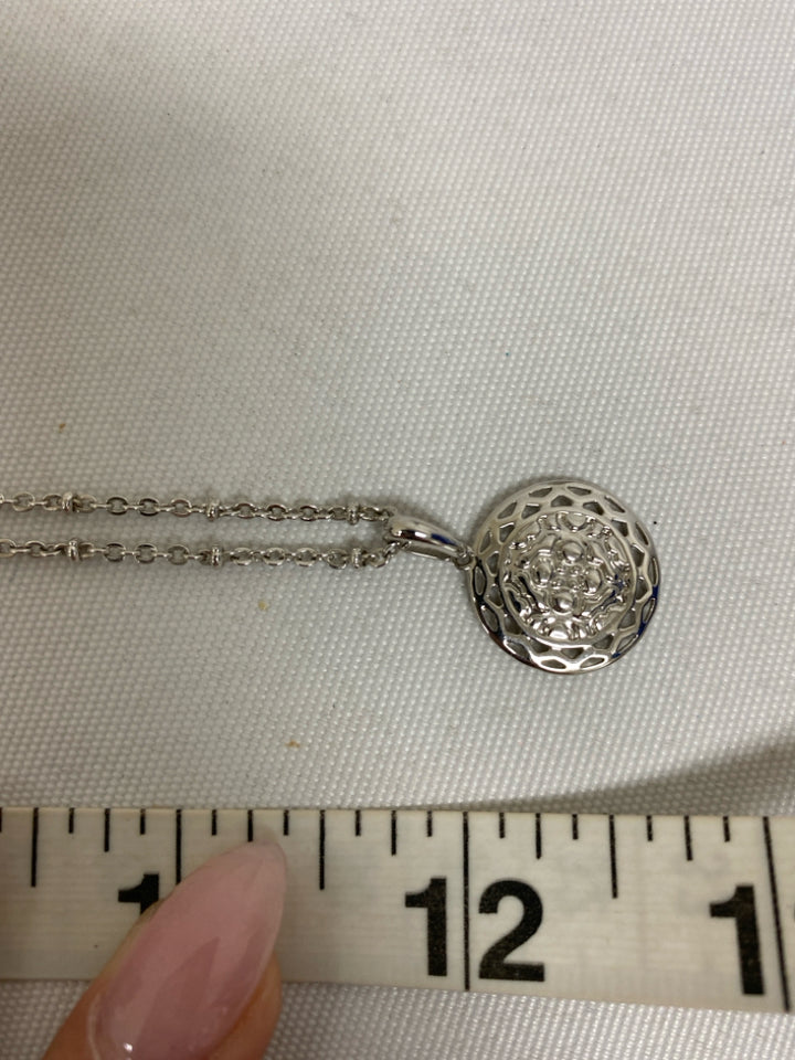 Kendra Scott Silver Color Coin Necklace