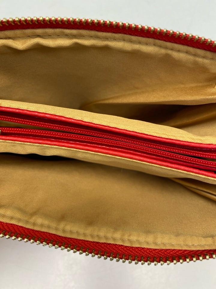 NWT Red Woven Crossbody