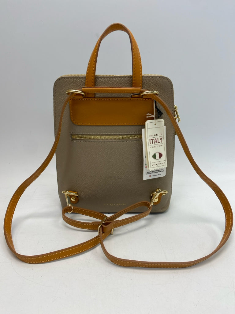 NWT Divina Firenze Brown Honey Crossbody