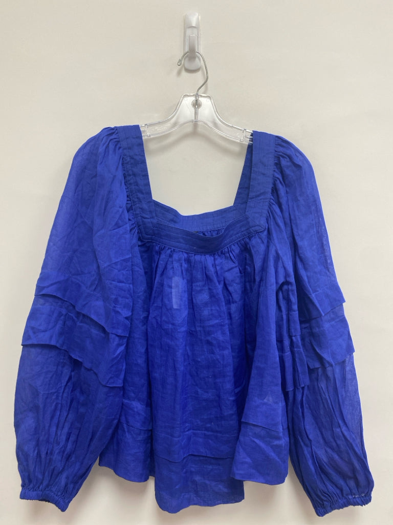 NWT Banana Republic Size M Blue Ladies Top