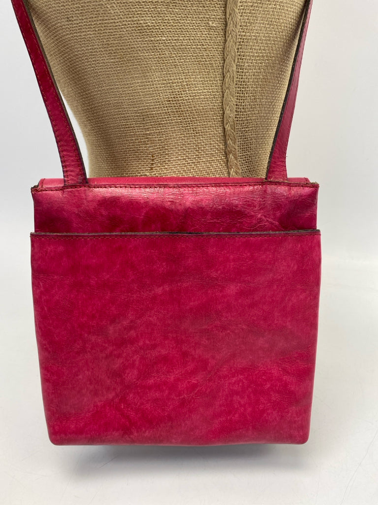 Patricia Nash Pink Tooled Leather Crossbody