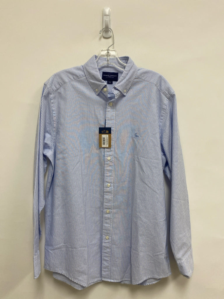 NWT Charles Tyrwhitt Size M Blue/White Stripes Men&