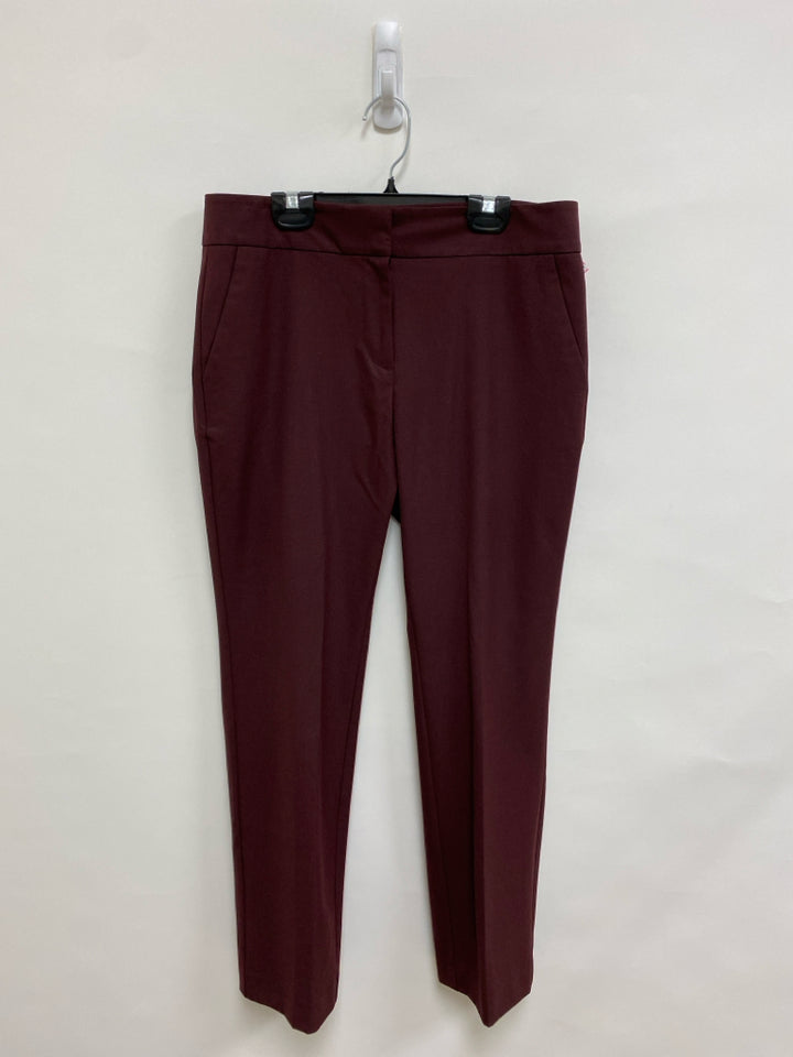 Ann Taylor Size 4 Burgundy Ladies Pants