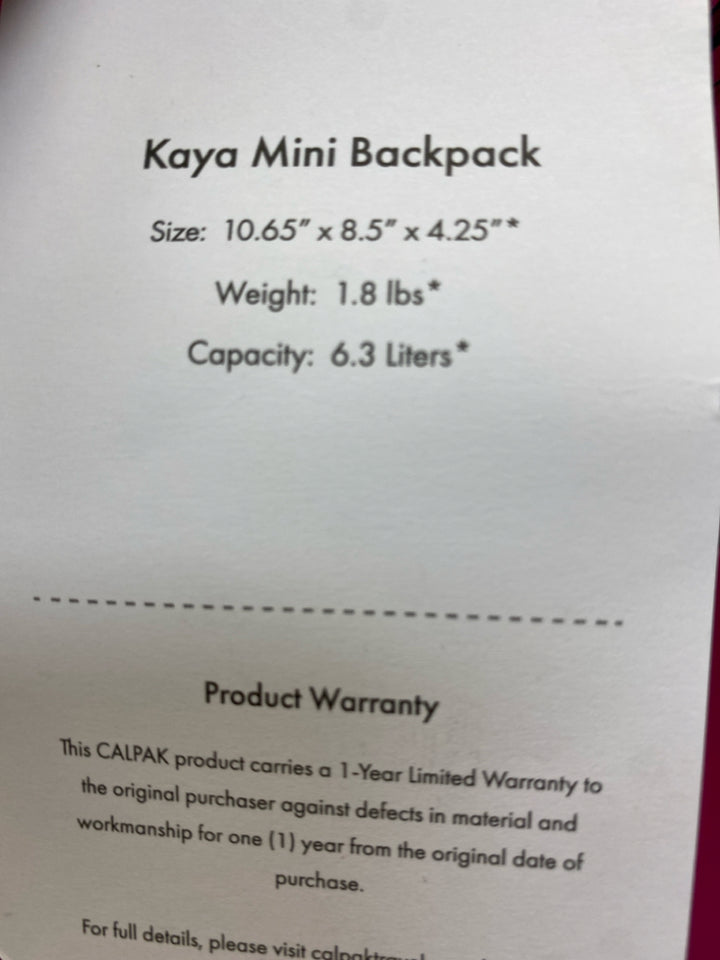 NWT Calpak Fuschia Backpack