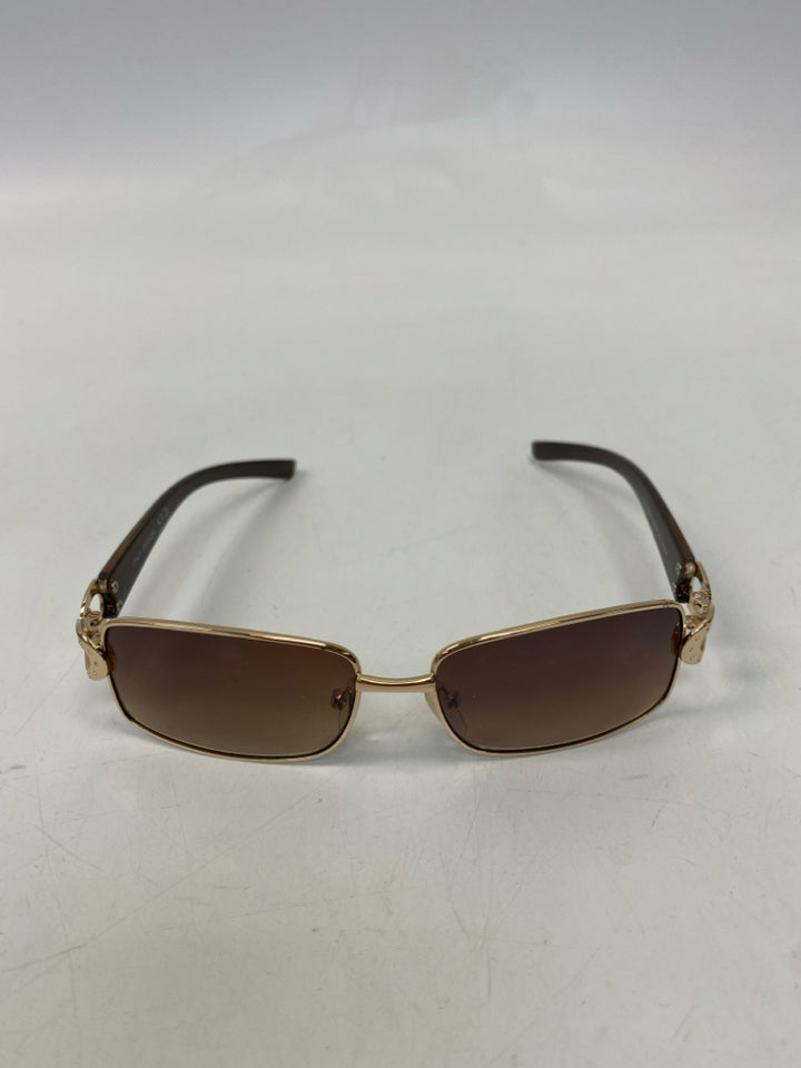 Gold Brown Sunglasses