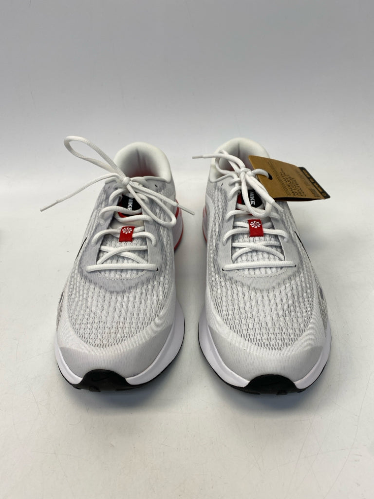 NWT Nike Size 13 White Gray Lace-Up Men&