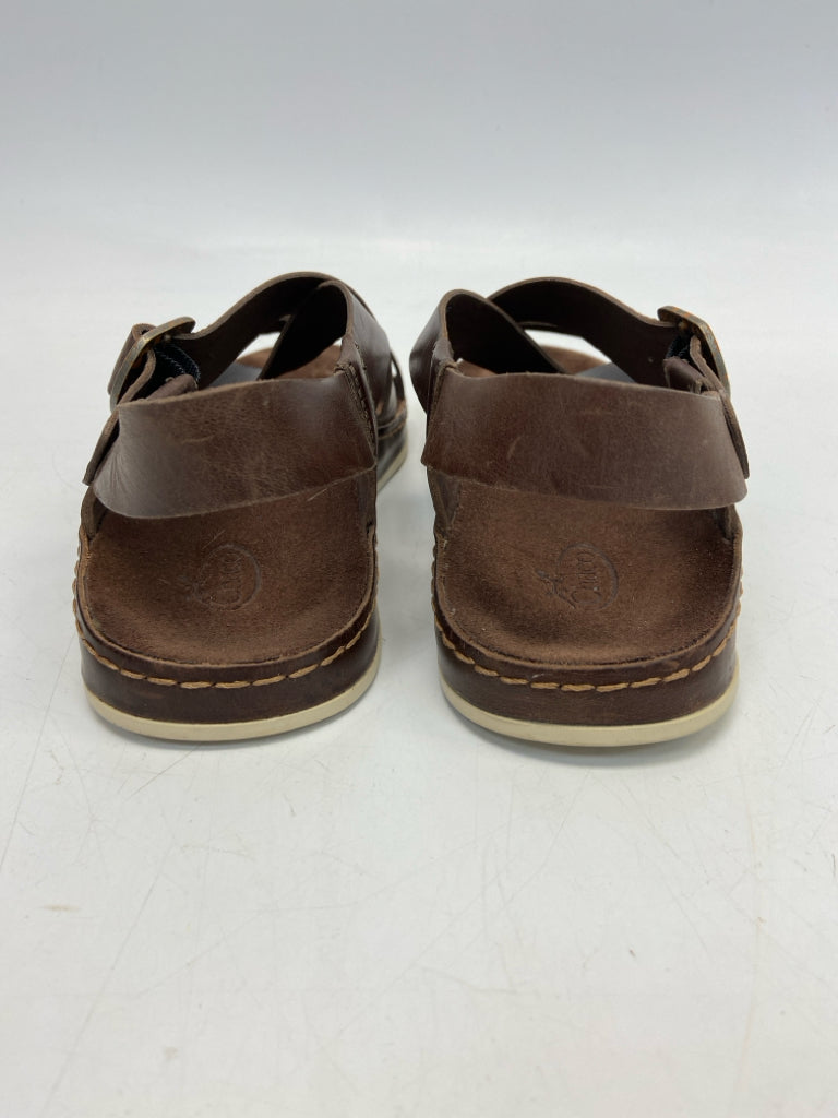 Chaco  Size 8 Dark Brown Crisscross Sandals