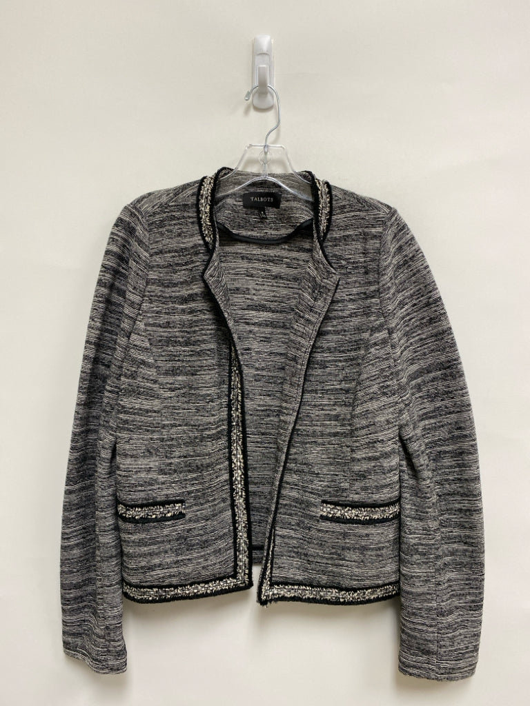 Talbots Size M Gray Black Mottled Ladies Jacket